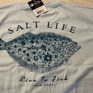 NWT Salt Life Blue Graphic Tee